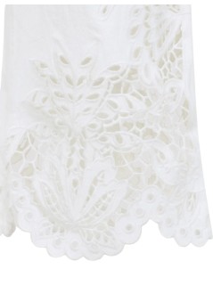 farm rio pant  womanboho beauty richielieu white pants - 349731 l0025