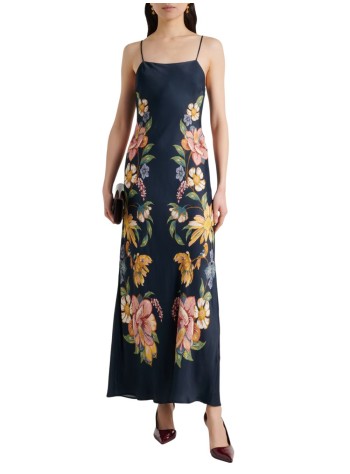 farm rio dress womanmaira floral dark blue maxi dress - 359537 26059 2