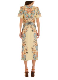farm rio falda mujer boho beauty butter midi skirt - 348847 26016