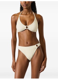karl lagerfeld bikini braga mujer crochet high leg cheeky w ring - b1w46035 b09