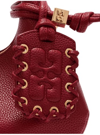 ganni handbag womanhobo mini grained - b2070141 09f 2