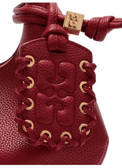 ganni handbag womanhobo mini grained - b2070141 09f