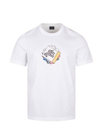 ps camiseta hombre mens reg fit ss t shirt zebra - m2r011rvp561401 white