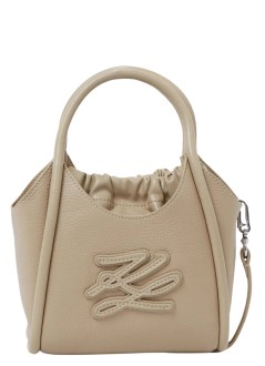 karl lagerfeld crossbody womank/autograph patch mini tote - b2w30053 2ft