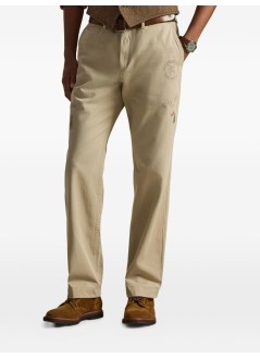 polo ralph lauren pant  manwoven-pants - 710p02695001 classic khaki w emb and print