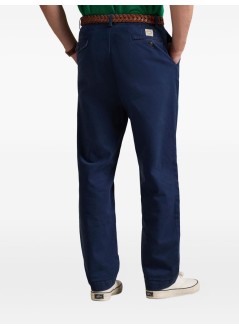 polo ralph lauren pantalon hombre whitmanchino-pleated - 710850209020 washed newport navy
