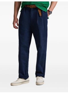 polo ralph lauren pantalon hombre whitmanchino-pleated - 710850209020 washed newport navy
