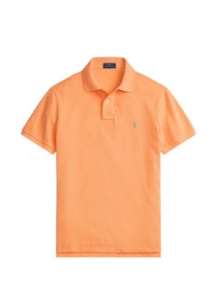 polo ralph lauren polo hombre sskccmslm1-short sleeve-knit - 710680784465 pompano orange c5566