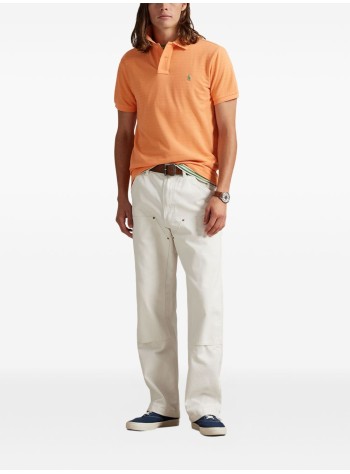 polo ralph lauren polo mansskccmslm1-short sleeve-knit - 710680784465 pompano orange c5566 2