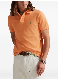 polo ralph lauren polo hombre sskccmslm1-short sleeve-knit - 710680784465 pompano orange c5566