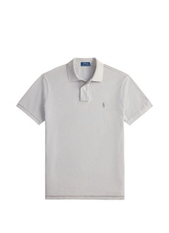 polo ralph lauren polo hombre sskccmslm1-short sleeve-knit - 710680784466 soft grey c9676