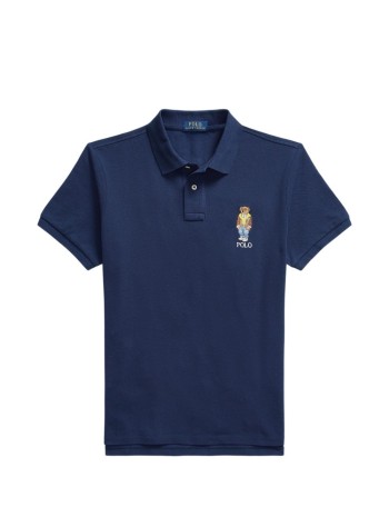 polo ralph lauren polo manknit-polo - 710b16251001 newport navy heritage bear