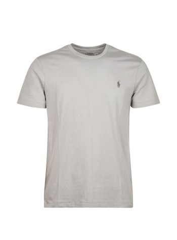 polo ralph lauren t-shirt mansscncmslm2-short sleeve-t-shirt - 710671438458 soft grey c9676