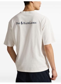 polo ralph lauren t-shirt mansscnrfm10-short sleeve-t-shirt - 710964716007 deckwash white