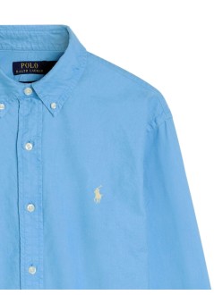 polo ralph lauren shirt mancubdppcs-long sleeve-sport shirt - 710805564067 bristol blue