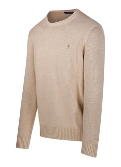 polo ralph lauren knitwear manlscnpp7gg-long sleeve-sweater - 710810846042 dune melange