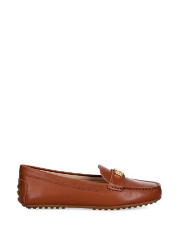 polo ralph lauren casual womanbarnsbury-flats-driver - 802p09040002 lauren tan