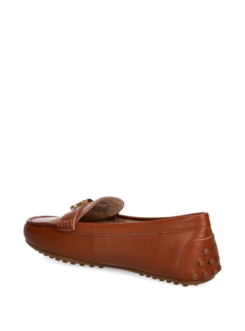 polo ralph lauren casual womanbarnsbury-flats-driver - 802p09040002 lauren tan 2