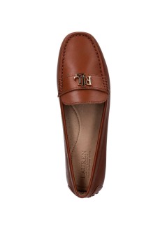 polo ralph lauren casual womanbarnsbury-flats-driver - 802p09040002 lauren tan