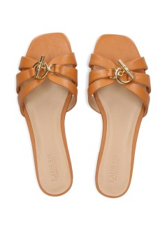 polo ralph lauren sandal womanblaike slide-sandals-slide - 802982875006 classic caramel