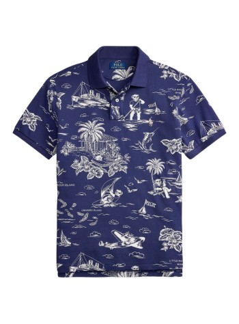 polo ralph lauren punto hombre knit-polo - 710b13971001 hrbr island bearboathouse nvy