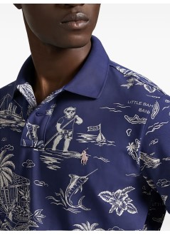 polo ralph lauren punto hombre knit-polo - 710b13971001 hrbr island bearboathouse nvy