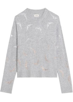 zadig & voltaire knitwear womanmarkuz ws wings strass - kwsw02921 050
