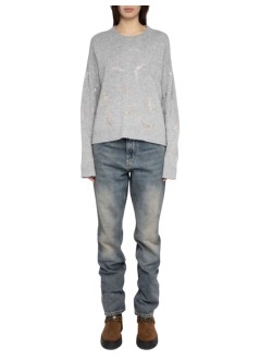 zadig & voltaire knitwear womanmarkuz ws wings strass - kwsw02921 050