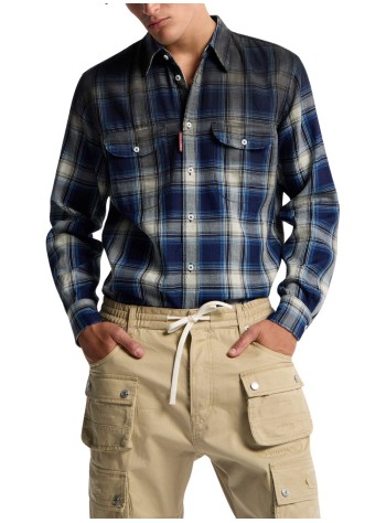 dsquared shirt mancanadian vintage shirt - s74dm0993d35206 001f 2