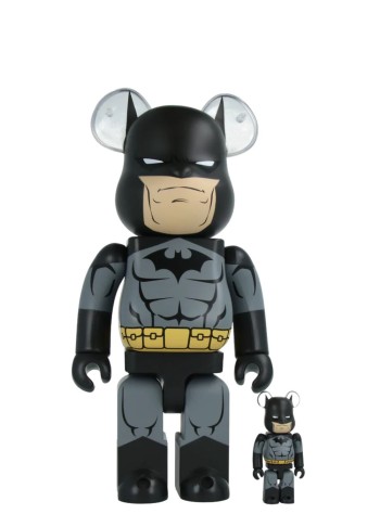 bearbrick decoracion unisexbearbrick 100% 400% batman hush batman black version - med2327 mu