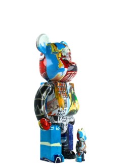 bearbrick decoracion unisexbearbrick 100% 400% jean-michel basquiat bwwt 3 - med2337 mu
