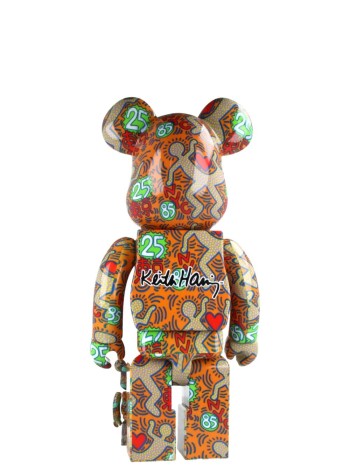bearbrick decoracion unisexbearbrick 100% 400% keith haring bwwt 3 - med2333 mu 2