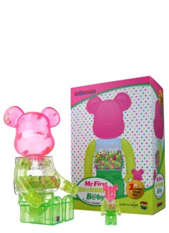 bearbrick decoracion unisexbearbrick 100% 400% my first bearbrick baby 1st color clear - med2556 mu