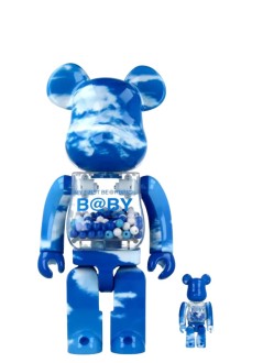 bearbrick decoracion unisexbearbrick 100% 400% my first bearbrick baby blue sky - med2505 mu