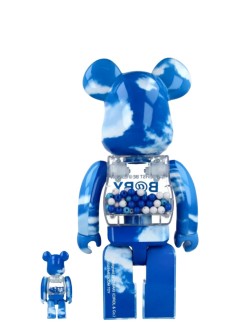 bearbrick decoracion unisexbearbrick 100% 400% my first bearbrick baby blue sky - med2505 mu