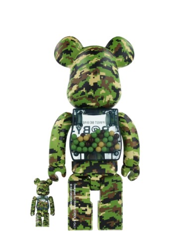 bearbrick decoracion unisexbearbrick 100% 400% my first bearbrick baby digital camo - med2558 mu