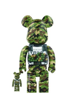 bearbrick decoracion unisexbearbrick 100% 400% my first bearbrick baby digital camo - med2558 mu