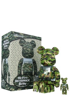 bearbrick decoracion unisexbearbrick 100% 400% my first bearbrick baby digital camo - med2558 mu