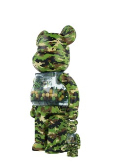 bearbrick decoracion unisexbearbrick 100% 400% my first bearbrick baby digital camo - med2558 mu