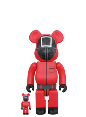 bearbrick decoracion unisexbearbrick 100% 400% squid game manager - med1102 mu