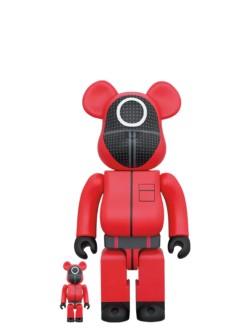 bearbrick decoracion unisexbearbrick 100% 400% squid game worker - med1106 mu