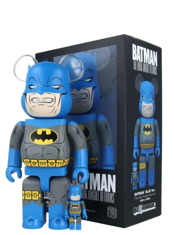 bearbrick decoracion unisexbearbrick 100% 400% the dark knight returns batman blue - med2347 mu 2