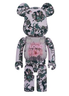 bearbrick decoracion unisexbearbrick 1000% flora pink rose - med2379 mu