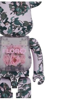 bearbrick decoracion unisexbearbrick 1000% flora pink rose - med2379 mu