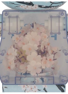 bearbrick decoracion unisexbearbrick 1000% flora sakura - med2555 mu