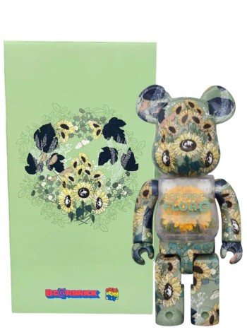 bearbrick decoracion unisexbearbrick 400% flora sunflower - med2503 mu 2