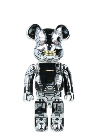 bearbrick decoracion unisexbearbrick 400% terminator 2 t-800 endoskeleton - med2437 mu