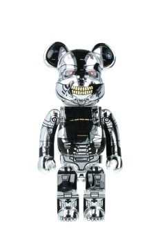 bearbrick decoracion unisexbearbrick 400% terminator 2 t-800 endoskeleton - med2437 mu