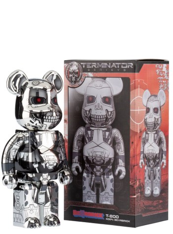 bearbrick decoracion unisexbearbrick 400% terminator 2 t-800 endoskeleton - med2437 mu 2
