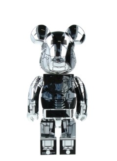 bearbrick decoracion unisexbearbrick 400% terminator 2 t-800 endoskeleton - med2437 mu